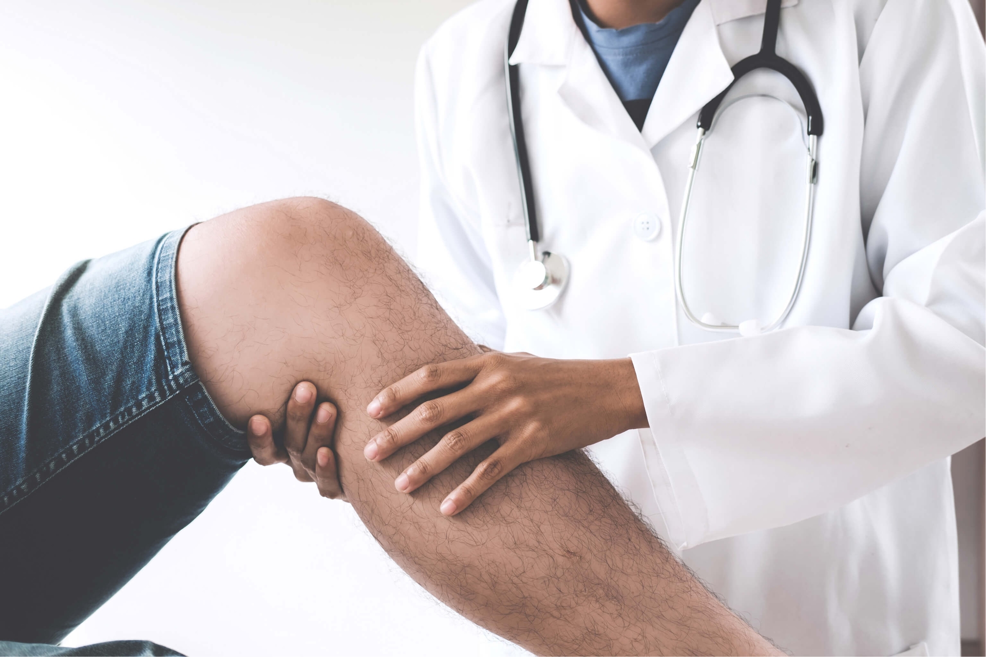 Physical examination of the leg